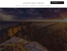 Tablet Screenshot of canyoncresttravel.com